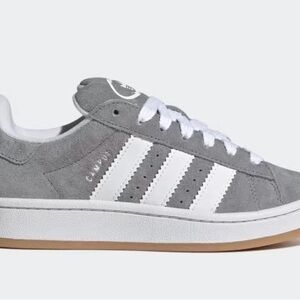 Adidas Campus Gray and White Sneakers kids